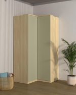 Γωνιακή ντουλάπα Raton-Φυσικό – Μέντα - Image 2