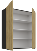 Κρεμαστό ντουλάπι Monar 80 G-90 2F - Image 2