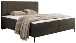 Επενδυμένο Κρεβάτι Portes-Καφέ Σκούρο-160 x 200