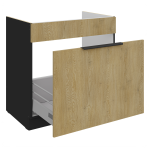 Επιδαπέδιο ντουλάπι Monar 80 ZL 1S BB - Image 2