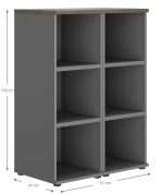 Βιβλιοθήκη Organizer I-Mauro-Kafe skouro - Image 3