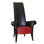 Πολυθρόνα σαλονιού με ψηλή πλάτη και μοντέρνο σχεδιασμό