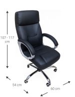 Καρέκλα διευθυντική Cinnabar-Mauro - Image 3