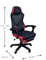 Καρέκλα Gaming Raptor Venom-Kokkino - Image 3