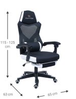 Καρέκλα Gaming Raptor Venom-Leuko - Image 3