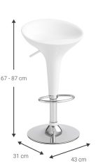 Σκαμπό μπαρ Elaina-Leuko - Image 5