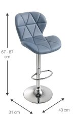 Σκαμπό μπαρ Vanera-Gkri - Image 6