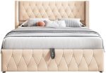 Επενδυμένο κρεβάτι Zenmor-Mpez