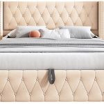 Επενδυμένο κρεβάτι Zenmor-Mpez