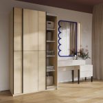 Ντουλάπα Square συρόμενη-Φυσικό - Image 4