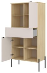 Βιτρίνα Erona-Φυσικό – Γκρέζ - Image 4