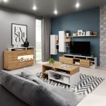 Σύνθετο σαλονιού Oak-Leuko Fusiko