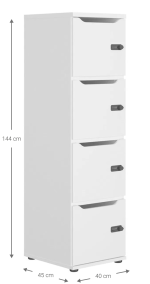 Συρταριέρα Lockero plus-Leuko - Image 3