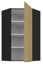 Κρεμαστό ντουλάπι γωνιακό Monar 60x60 GN 108 1F - Image 2