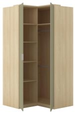 Γωνιακή ντουλάπα Raton-Φυσικό – Μέντα - Image 4