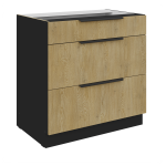 Επιδαπέδιο ντουλάπι Monar 80 D 3S BB