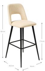 Σκαμπό μπαρ Pawel-Mpez - Image 3