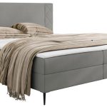 Επενδυμένο Κρεβάτι Portes-Γκρι-180 x 200