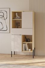 Βιτρίνα Erona-Φυσικό – Γκρέζ - Image 2