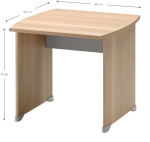 Γραφείο Desert-Fusiko-Gkri-Μήκος: 80 εκ. - Image 3