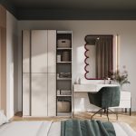 Ντουλάπα Square συρόμενη-Γκρέζ - Image 4