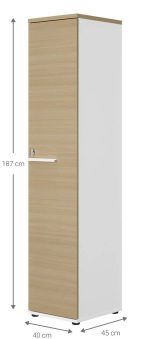 Ντουλάπα SlimSpace-Leuko-Sonoma - Image 3