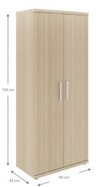 Ντουλάπα γραφείου Marbrand ψηλή-Sonoma-Leuko - Image 3