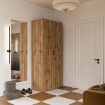 Ντουλάπα Tanamo δίφυλλη-Φυσικό - Image 4