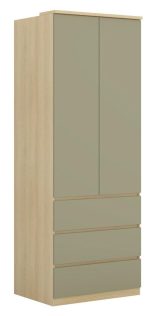 Ντουλάπα Raton δίφυλλη-Φυσικό – Μέντα