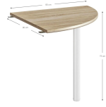 Επέκταση γραφείου OfficeMate-Leuko - Image 3