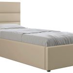 Επενδυμένο Κρεβάτι Lutko-Μπεζ-90 x 200