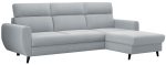 Γωνιακός Καναπές Torro Mini-Δεξιά-Γκρι Ανοιχτό