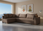 Γωνιακός καναπές Trendy-Δεξιά-265φ 165β εκ.-Σοκολατί - Image 5