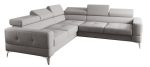 Γωνιακός καναπές Soreko Max-Γκρι-Ύφασμα-Δεξιά