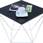 Τραπεζάκι σαλονιού Sofy-Μαύρο - Λευκό