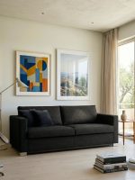 Καναπές Smart Τριθέσιος-205φ 90β εκ.-Μαύρο - Image 2