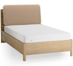 Επενδυμένο κρεβάτι Wellys I-Μπεζ-120 x 200