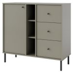 Μπουφές Siera 1F 3S Shelf-Χακί