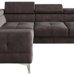 Γωνιακός καναπές Soreko-Καφέ-Αριστερή