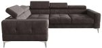 Γωνιακός καναπές Soreko-Καφέ-Αριστερή