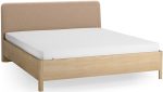 Επενδυμένο κρεβάτι Wellys II-Μπεζ-180 x 200