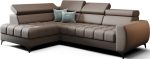 Γωνιακός καναπές Calyra Mini Lthr-Καφέ-Αριστερή - Image 2