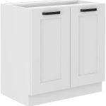 Επιδαπέδιο ντουλάπι Nelor 80 D 2F BB-Λευκό