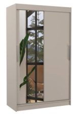 Ντουλάπα Alegre 120 συρόμενη-Γκρεζ