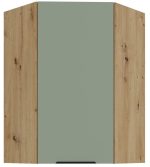 Κρεμαστό ντουλάπι γωνιακό Arianna 60x60 GN 90 1F-Φυστικί - Image 2