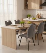 Καρέκλα Arco Velvet-Gkri - Image 2