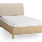 Επενδυμένο κρεβάτι Wellys I-Εκρού-120 x 200