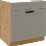 Επιδαπέδιο ντουλάπι Nelor 80 ZL 1S BB-Γκρι σπέσιαλ - Φυσικό