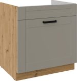 Επιδαπέδιο ντουλάπι Nelor 80 ZL 1S BB-Γκρι σπέσιαλ - Φυσικό