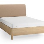 Επενδυμένο κρεβάτι Wellys I-Μπεζ-140 x 200